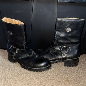 Harley-Davidson Black Leather Boots